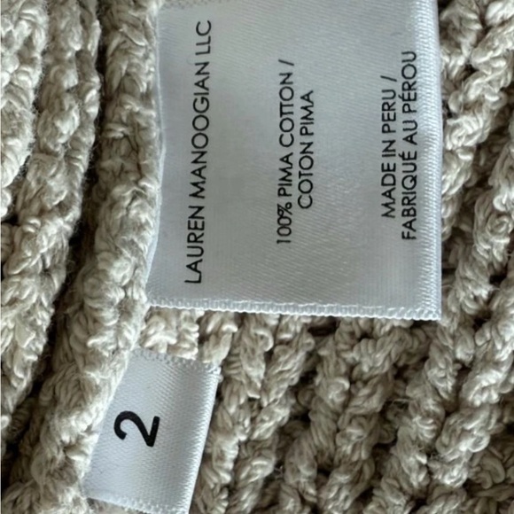 Lauren Manoogian rib boucle pullover in cream - Picture 9 of 9